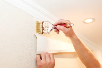 Pose de papier peint aux Bois d'Anjou — revêtements muraux et toiles de verre